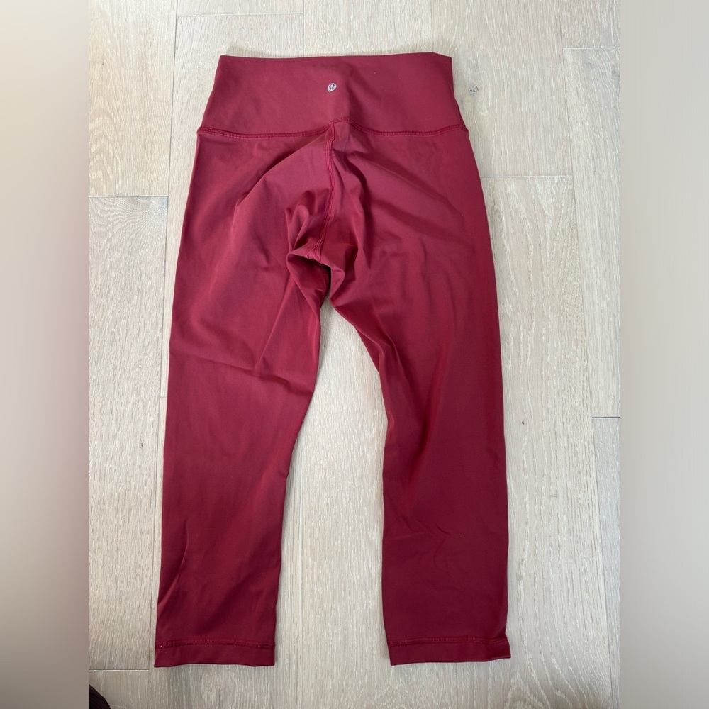 Maroon lululemon crop align leggings - Picture 2 of 2